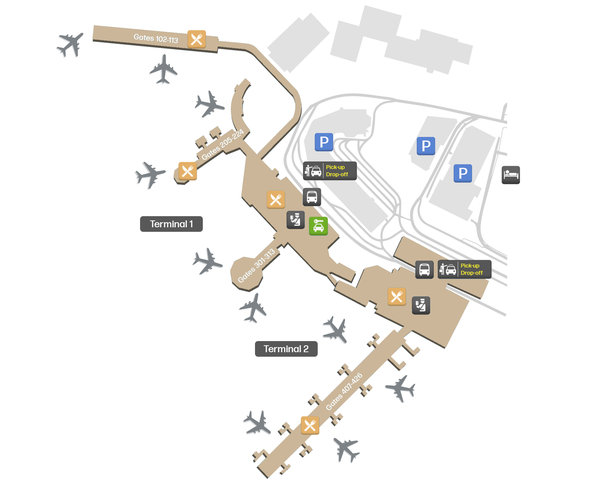 Dublin Airport terminal map