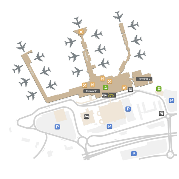 Glasgow International Airport  terminal map