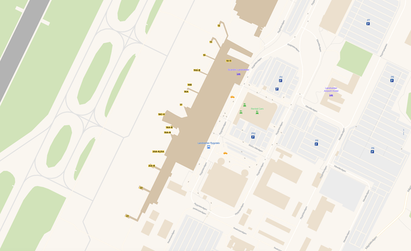 Landvetter terminal map