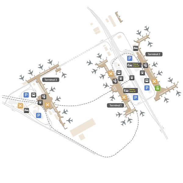 Haneda Airport terminal map