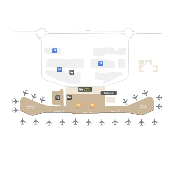 Hyderabad Airport terminal map