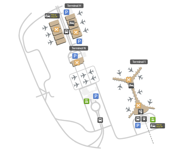 King Abdulaziz International Airport terminal map