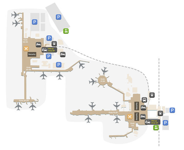 Gatwick terminal map