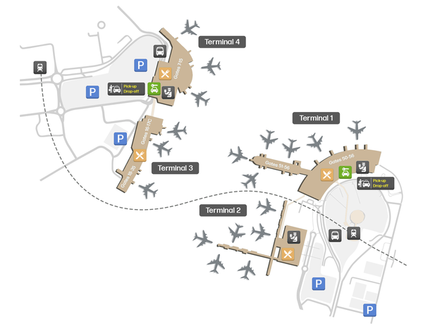 Perth International terminal map