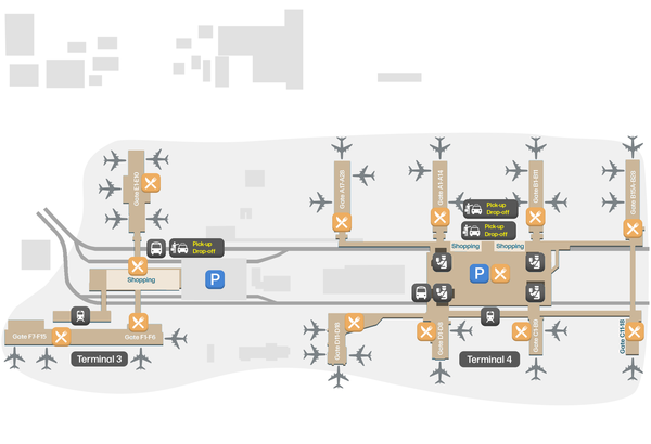 Phoenix Sky Harbor International terminal map